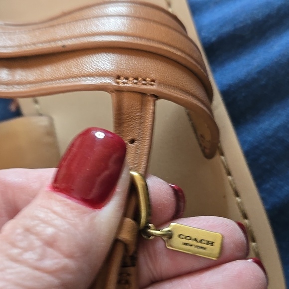 Coach Tan Leather Sandals - Picture 13 of 13